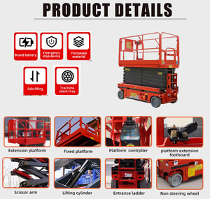 ISO Standard Full Rise Elektro roboter Pull-Behind Scissor Lift Table 4x4 - Product Image 6