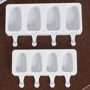Stampi per Ghiaccioli Mini a 4 Cavità, Forme per Gelato in Silicone, Stampo per Gelato in Silicone per Bambini - Product Image 4