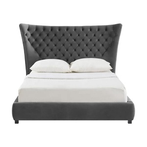 Tête de <span class=keywords><strong>lit</strong></span> haute 160x200 portable conceptions de <span class=keywords><strong>lit</strong></span> normales en bois pas cher cadre de <span class=keywords><strong>lit</strong></span> queen rond avec <span class=keywords><strong>matelas</strong></span> - Product Image 5