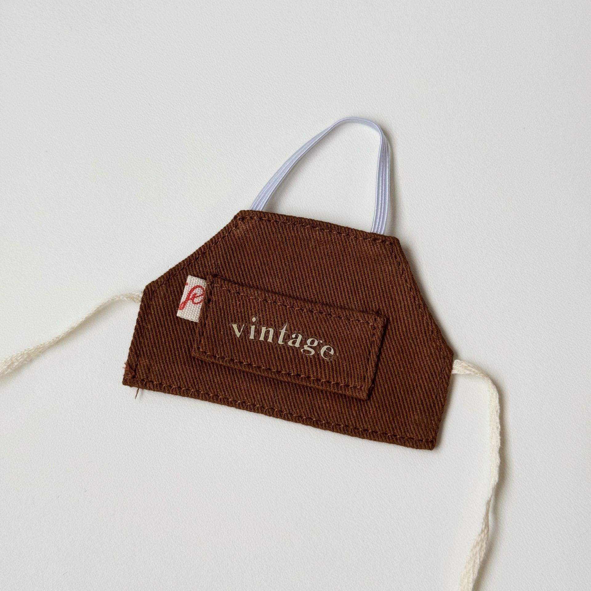 Artist's apron (coffee color) - 10-17cm universal