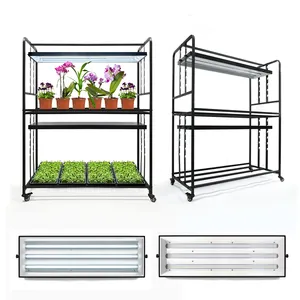 2 Tier Indoor Small Home Garden Smart Led Grow Light Micro Farm Vertical Garden Growing System Kit For Vegetable Herb Planter