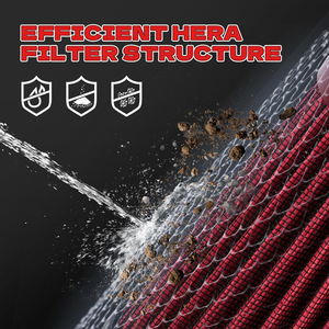 High Flow Air Intake Filter 102mm Dry Red Black Blue For Car Upgrade Retrofit 170x310mm - Product Image 3