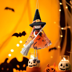 Bambole <span class=keywords><strong>Strega</strong></span> da Appendere, Decorazioni Spaventose di Halloween, Fantasmi Volanti, Ornamenti Fai-da-Te per Feste di Halloween - Product Image 3