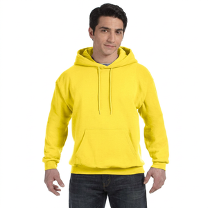 Sudadera con Capucha de Forro Polar para Hombre, Manga Larga, Informal, de Poliéster y Algodón, Ropa Deportiva para Entrenamientos, Diseño Liso - Product Image 1