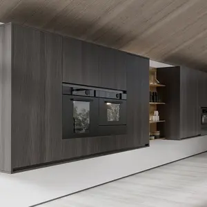 Armários de cozinha multifuncionais e armários de armazenamento personalizados com design moderno e luxuoso