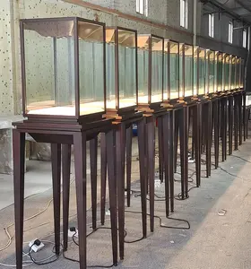 Showcase Display Cabinet Customized Brand Watches Jewelry Kiosk Glass Watches Display Stand Case