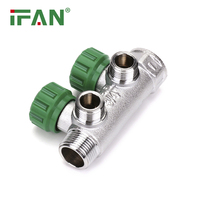 Accessoires de plomberie de haute qualité, collecteur de chauffage au sol 2/3/4/5/6 voies en laiton PEX