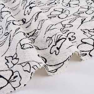 Tùy Chỉnh Dệt Muối Shrank Nhăn Nhẹ Tự Nhiên Hoa Cotton Thoáng Khí Kỹ Thuật Số In Vải Cho Cô Gái Chàng Trai Túi - Product Image 4