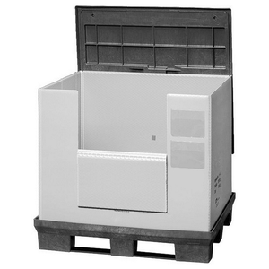 High Quality Stackable Turnover Box With Lid Transport Plastic Foldable Crate Storage Moving Collapsible Box
