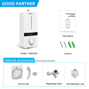 Nhà máy Công ty tankless tức thời Máy nước nóng chức năng bộ nhớ có thể điều chỉnh nhiệt độ cho phòng tắm thương mại - Product Image 4