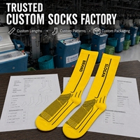 Chaussettes de sport personnalisées pour hommes en fibre de bambou, respirantes, à compression, hauteur genou, pour le basketball, la course et la randonnée