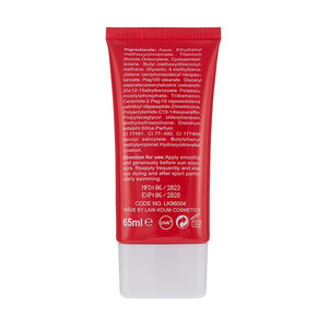 Tubo Exprimible Ovalado de Plástico Rojo Suave para Protector Solar, Envase Cosmético con Serigrafía, Color Personalizado, Herramientas de Maquillaje - Product Image 2