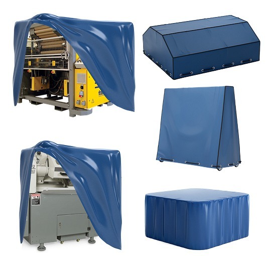 Custom Industrial Heavy-Duty PVC Equipment Covers Waterproof Machinery Tarpaulin Woven Coated Plain Style Bag