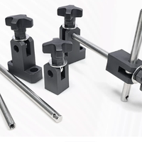 Support de rail de guidage de convoyeur réglable |   Double pince pour tige de 12-14 mm |   Support latéral en nylon renforcé |   Résistant à la corrosion