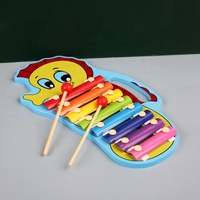 Animal 8 Tones Xylophone Toys Hand Knock Piano Toy Percussion Instrument Early Education Toys