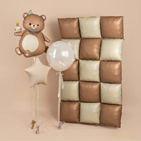 Ballons en aluminium carrés double face pour arche murale de fond de scène pour décorations de fête d'anniversaire, de mariage, de Noël et d'Halloween