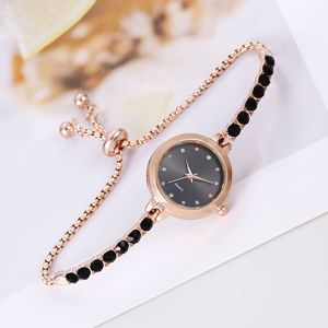 Fenyi Vente en <span class=keywords><strong>gros</strong></span> <span class=keywords><strong>Montre</strong></span> <span class=keywords><strong>bracelet</strong></span> pour <span class=keywords><strong>femme</strong></span> et fille, tendance, couleur unie, avec grand diamant élégant et élaboré, à défilement - Product Image 5