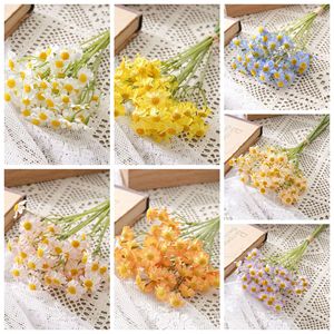 ช่อดอกเดซี่ประดิษฐ์ CallaFloral สีขาว ชมพู เหลือง ส้ม ฟ้า ม่วง สำหรับตกแต่งงานแต่งงาน ช่อดอกไม้ถือแบบอินสตาแกรม - Product Image 3