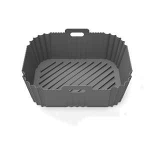 Forros cuadrados de silicona reutilizables ecológicos, bandeja para hornear, freidora de aire, <span class=keywords><strong>horno</strong></span>, <span class=keywords><strong>microondas</strong></span>, accesorios, platos, sartenes - Product Image 4