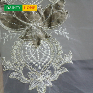 Tenda trasparente con ricamo turco, 100% <span class=keywords><strong>tende</strong></span> da finestra <span class=keywords><strong>in</strong></span> <span class=keywords><strong>Tulle</strong></span> bianco <span class=keywords><strong>e</strong></span> poliestere di lusso di fascia alta - Product Image 2