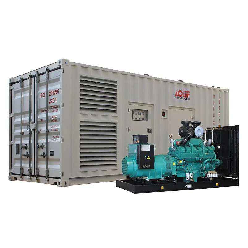 Ac Drie Fase Output Type En 10- 2000kva Nominaal Vermogen Met Cummins Motor Stille Generator Prijs