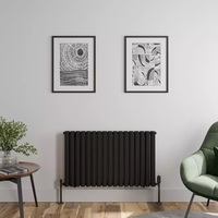 Radiateur vertical en acier, design ovale horizontal, double panneau, triple couche, revêtement poudré, flexible, pour hôpital, chauffage central