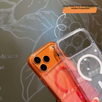 Nouvelle Coque de Téléphone Magnétique Dégradée Effet Vague d'Eau en TPU PC, Étui de Protection pour iPhone 17 16 Pro Max