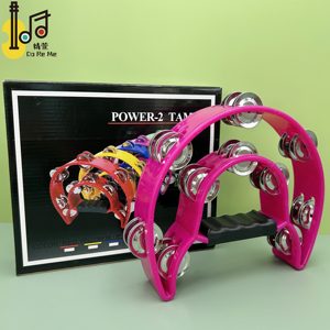 <span class=keywords><strong>Tambourin</strong></span> en plastique <span class=keywords><strong>professionnel</strong></span> personnalisé Double Jingle pour petite fête, éducatif et portatif, pour enfant, <span class=keywords><strong>tambourin</strong></span> de danse demi-lune - Product Image 1