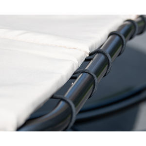 Hot Sale Outdoor Schaukel Schaukel Ei Stuhl Metall gepolsterte Patio Schaukel 1 Person Hänge sessel für den Garten - Product Image 3