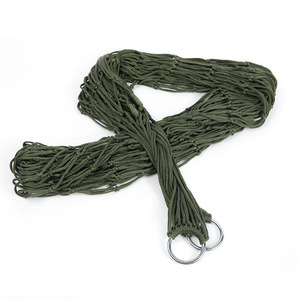 Hamaca Colgante de Nylon para Dormir al Aire Libre, para Viajes y Campamentos, Cama Colgante Portátil de Malla y Cuerda - Product Image 3