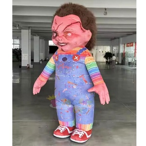 <span class=keywords><strong>Halloween</strong></span> <span class=keywords><strong>Horror</strong></span> gonfiabile bambola fantasma Costume evento mascotte atmosfera festa oggetti di scena a piedi mascotte Costume per la vendita - Product Image 4