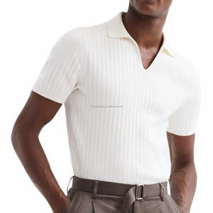 Polo en tricot pour <span class=keywords><strong>homme</strong></span>-100% coton col côtelé à manches courtes pour tenue décontractée, personnalisable avec bas quantité minimale de commande - Product Image 1