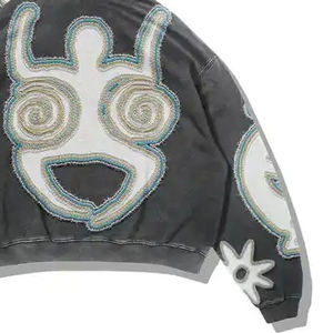 Nouvelle arrivée Hommes Distressed Hoodies meilleur design séchage rapide respirant élégant en détresse Hommes Hoodies en matériau de haute qualité - Product Image 4