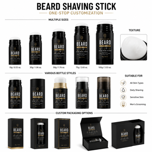 Stick de Rasage Hydratant Naturel pour Barbe Homme – Baume de Rasage pour Peaux Sensibles – Soin des Poils Faciaux – Produit de Toilettage OEM ODM - Product Image 2