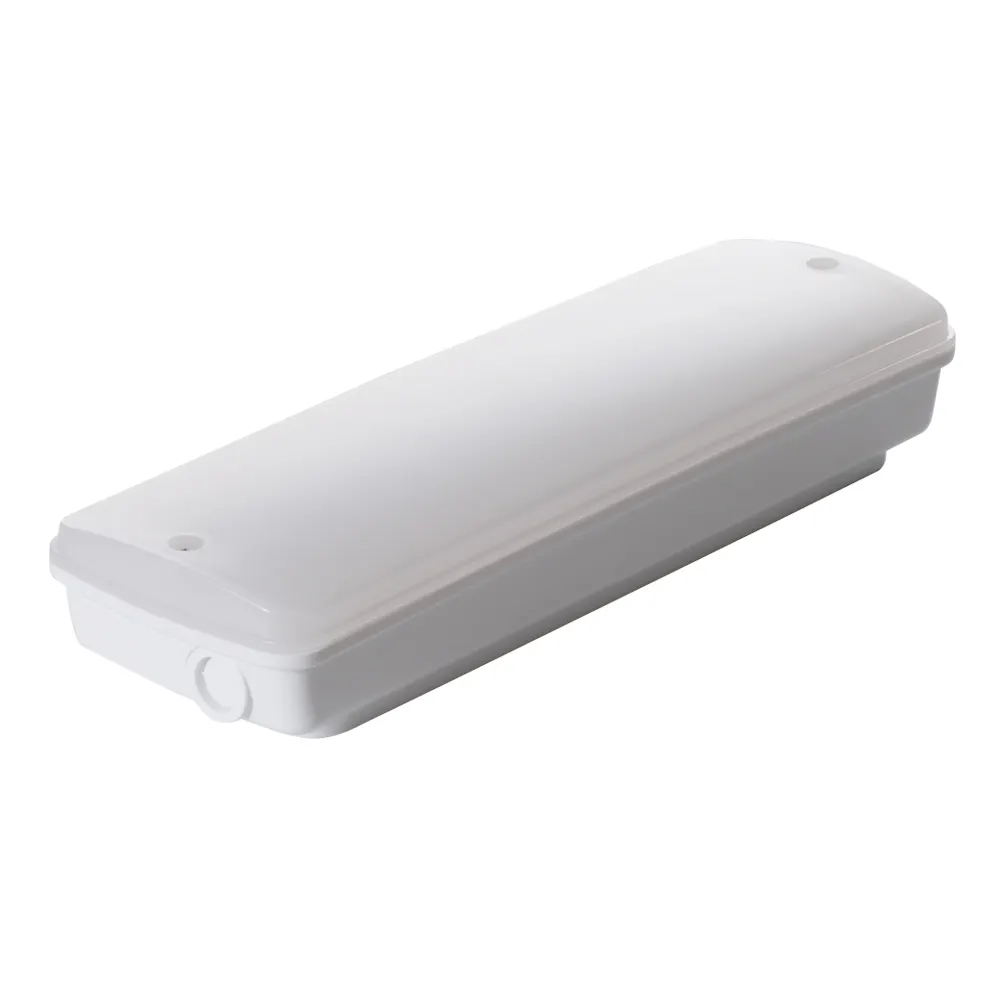 IP65 Wall-mounted Battery Backup Rechargeable LED Emergency Bulkhead Light