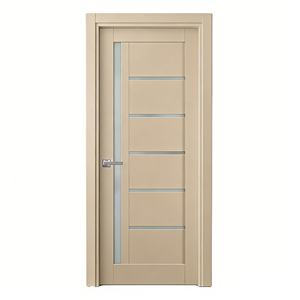 Puertas de Entrada de Madera Maciza MDF para Exterior, sin Pintura, Decoración Minimalista, Polímero, Tamaño Personalizado, Acabado de Fábrica - Product Image 4