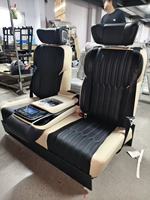 Hochwertiger Luxus-VIP Maßgefertigter Leder-Aero-Sitz Sofa-Bett Multivan Caravelle Volkswagen Sprinter Van Vito Kompatibler Sitz