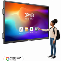 Écran LCD 4K OEM ODM d'usine, 65, 75, 86, 100, 110 pouces, tableau blanc interactif numérique à écran tactile, tableau intelligent