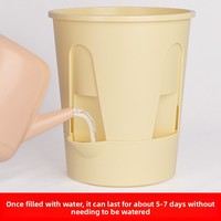 Pot Bunga Plastik Sederhana, Self-Watering, Breathable, Pengontrol Akar, Tebal untuk Anggrek - Tidak Perlu Penyiraman