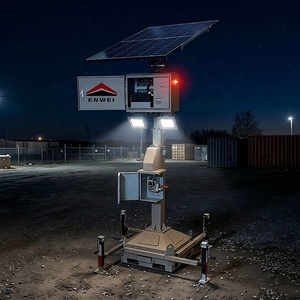 Tour d'éclairage <span class=keywords><strong>solaire</strong></span> <span class=keywords><strong>autonome</strong></span> de type bloc, panneaux solaires portables, boîte de projecteur pour l'éclairage routier nocturne - Product Image 1