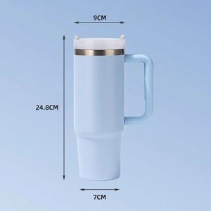 Gobelet isotherme en acier inoxydable à double paroi avec logo personnalisé, 30 oz, H2.0, pour le café en plein air, gobelet de voyage, anti-fuite, 30 oz - Product Image 3