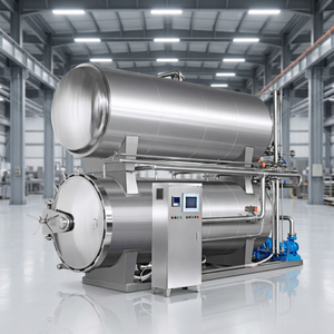 Autoclave de esterilización de alimentos con apertura lateral, fácil operación, para snacks envasados sueltos, esterilización a alta presión - Product Image 3
