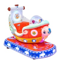 Le plus nouveau dessin animé 3d kiddie ride machine à bascule machines de jeu vidéo de balançoire électrique à jetons