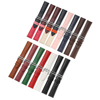 Vente en gros bracelet en cuir véritable de luxe OEM Montre 18/20/22/24mm Bracelets de montre en cuir à dégagement rapide pour montre intelligente
