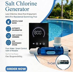 Chlorinateur à <span class=keywords><strong>sel</strong></span> Green Element pour petits spas et piscines |   Système durable et écologique à cellules en titane - Product Image 4