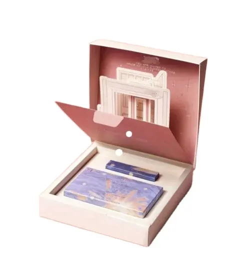 Benutzer definierte Wellpappe Mailer Abonnement Box Verpackung Clam shell Perücke Beauty Hautpflege Set Kosmetische Make-up Geschenk box