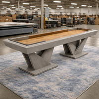 Table de shuffleboard professionnelle haut de gamme en bois massif sur mesure 9 pieds/12 pieds/14 pieds/16 pieds, shuffleboard commercial