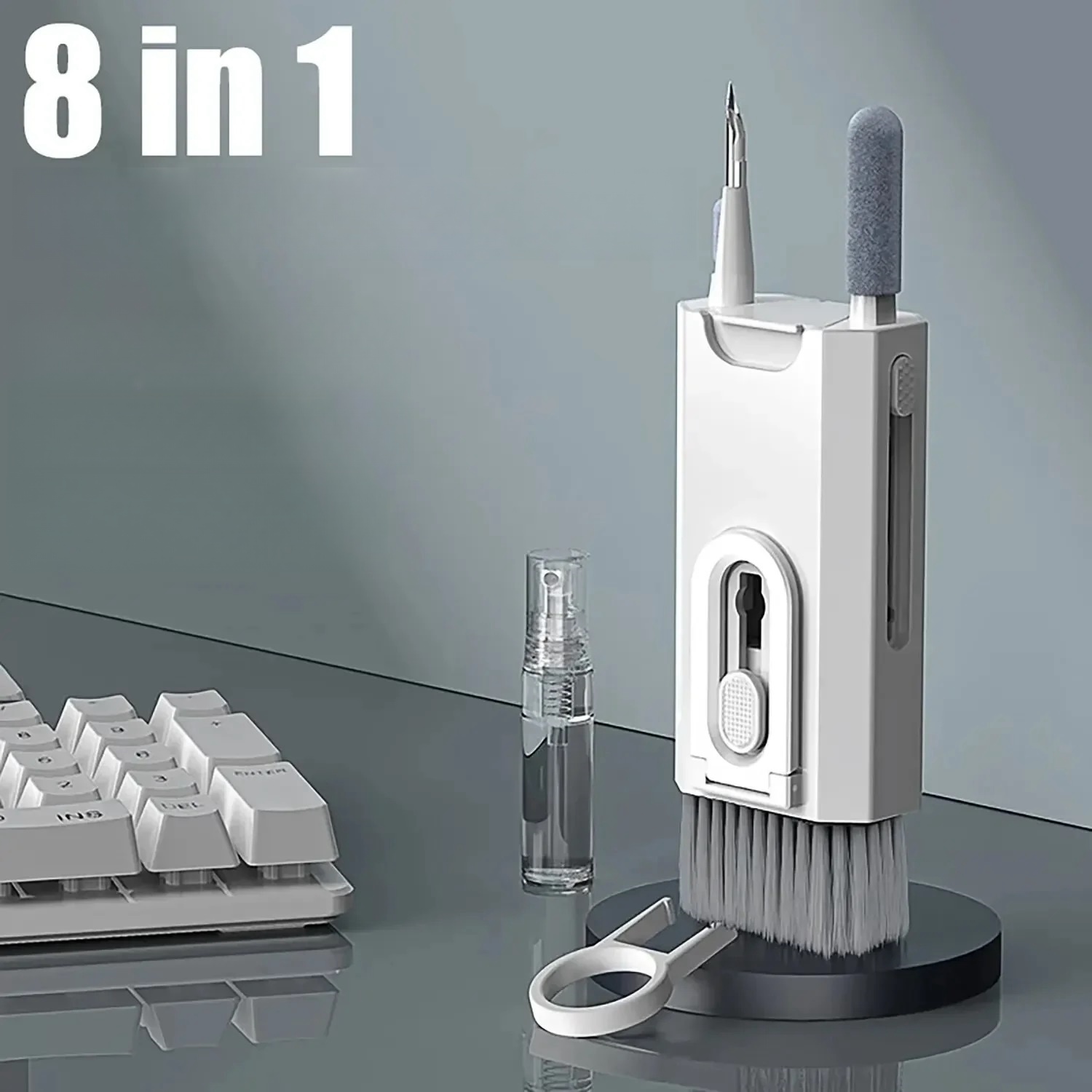 8 в 1 Набор для чистки клавиатуры наушники щетка для очистки для AirPods компьютера планшета экрана ноутбука мобильный телефон инструменты для очистки W24-511