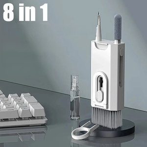 Kit de Limpieza de Teclado 8 en 1, Cepillo de Limpieza <span class=keywords><strong>para</strong></span> Auriculares, <span class=keywords><strong>para</strong></span> AirPods, Computadora, Tableta, Pantalla de Portátil, Herramientas de Limpieza de Teléfonos Móviles W24-511 - Product Image 1