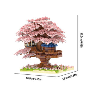 Blocs <span class=keywords><strong>de</strong></span> <span class=keywords><strong>Construction</strong></span> pour Enfants Micro-Particule Sakura Arbre Maison Bloc Modèle <span class=keywords><strong>Construction</strong></span> Jouet Intérieur Pièce D'affichage Enfant Cadeau D'anniversaire - Product Image 6